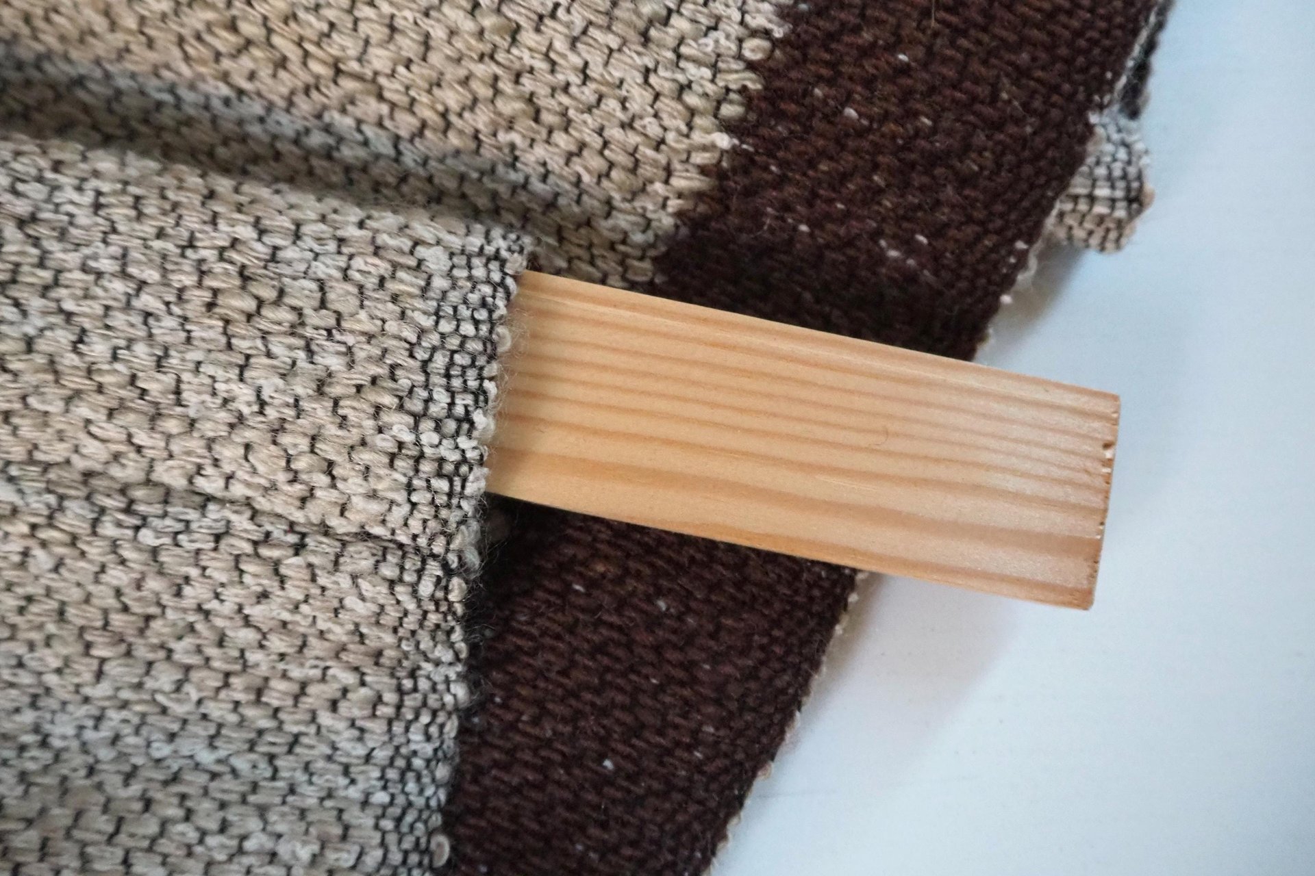 Vintage wall hanging | Large wall hanging | Scandinavian woven textile | Brown and beige wall hanging | Abstract wall tapestry