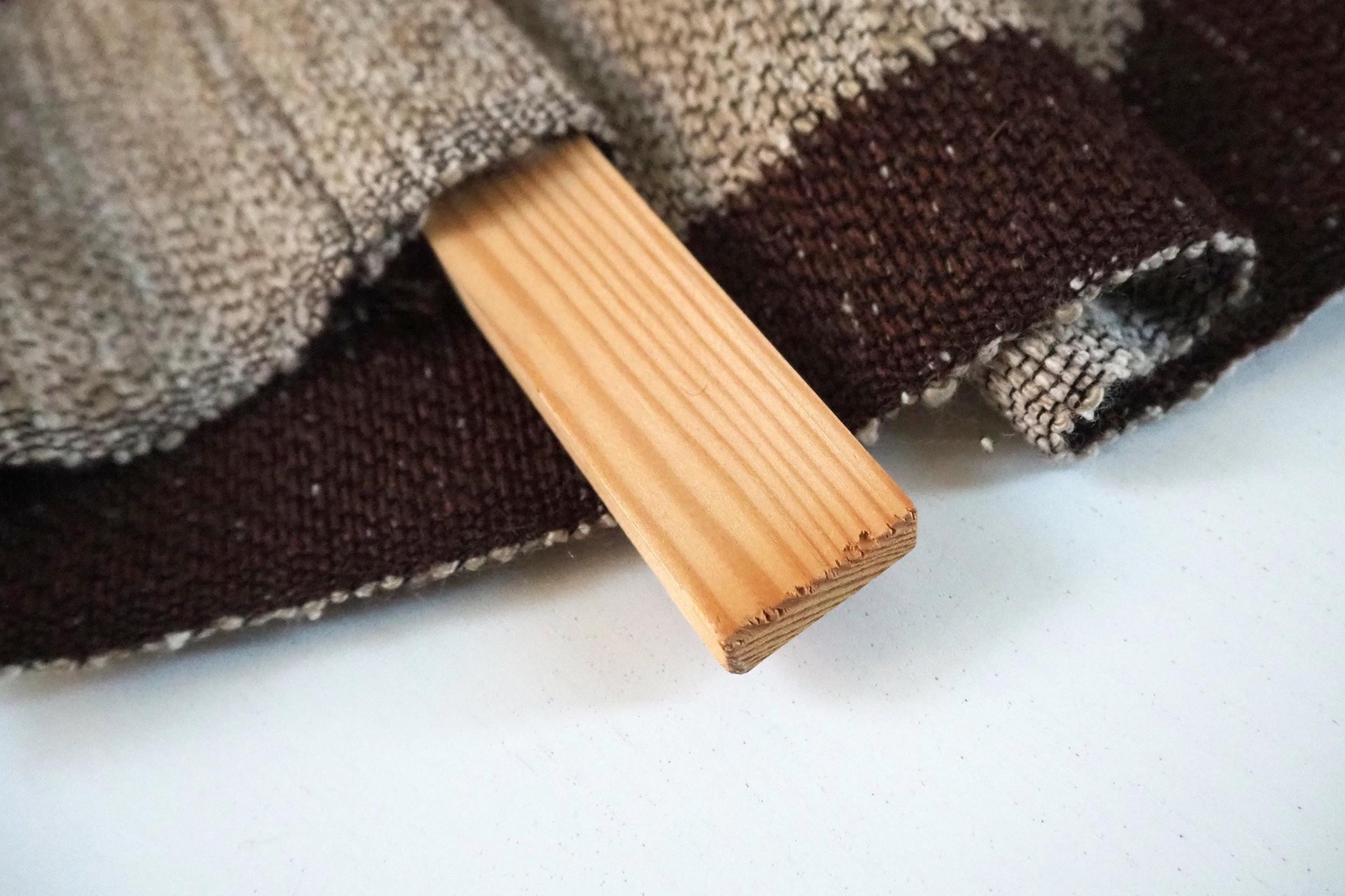 Vintage wall hanging | Large wall hanging | Scandinavian woven textile | Brown and beige wall hanging | Abstract wall tapestry