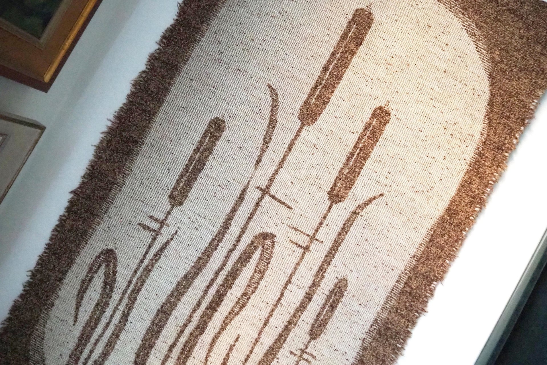 Vintage wall hanging | Scandinavian wall tapestry | Lapuan Kankurit wall hanging | Vintage wall tapestry | Finnish wall tapestry | Cattails