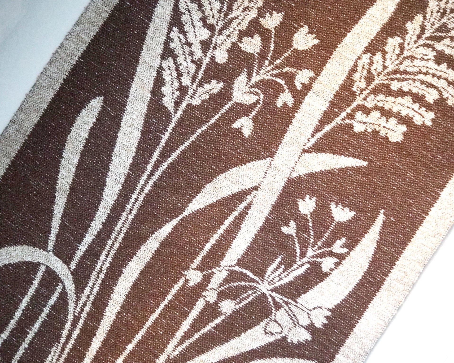 Vintage wall hanging | Large wall hanging | Scandinavian wall tapestry | Brown and beige wall hanging | Made in Finland