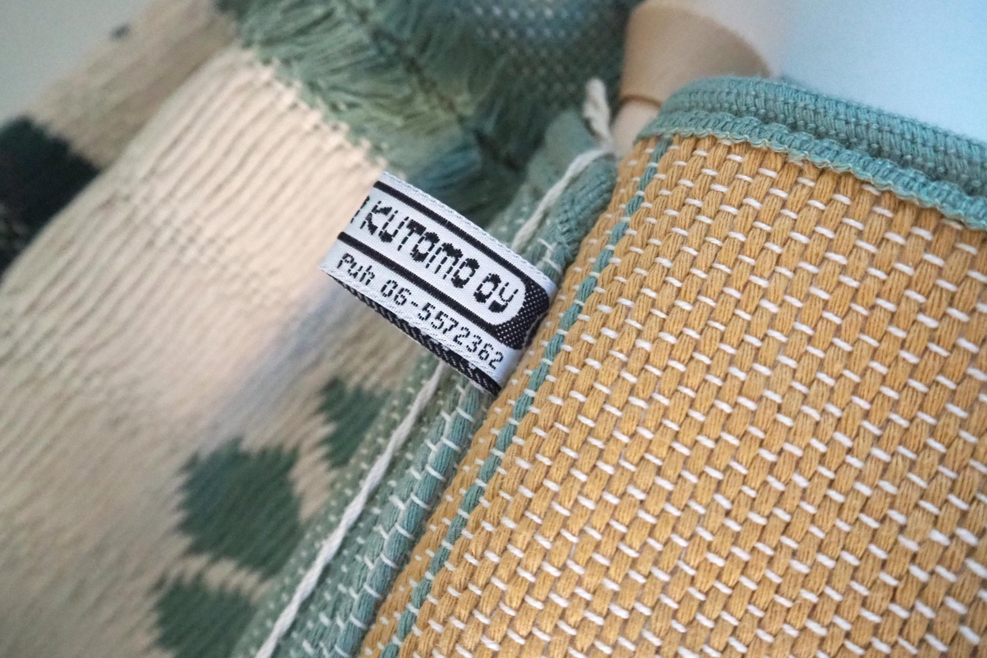 Vintage wall hanging | Floral wall tapestry | Scandinavian woven textile | Pastel wall tapestry | | Made in Finland