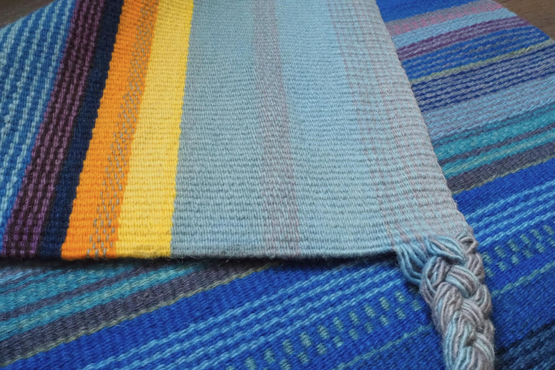 Vintage wall tapestry | Arktinen Horisontti by Elsa Montell-Saanio | Finnish Raanu | Lapland | Vintage wall hanging | Made in Finland