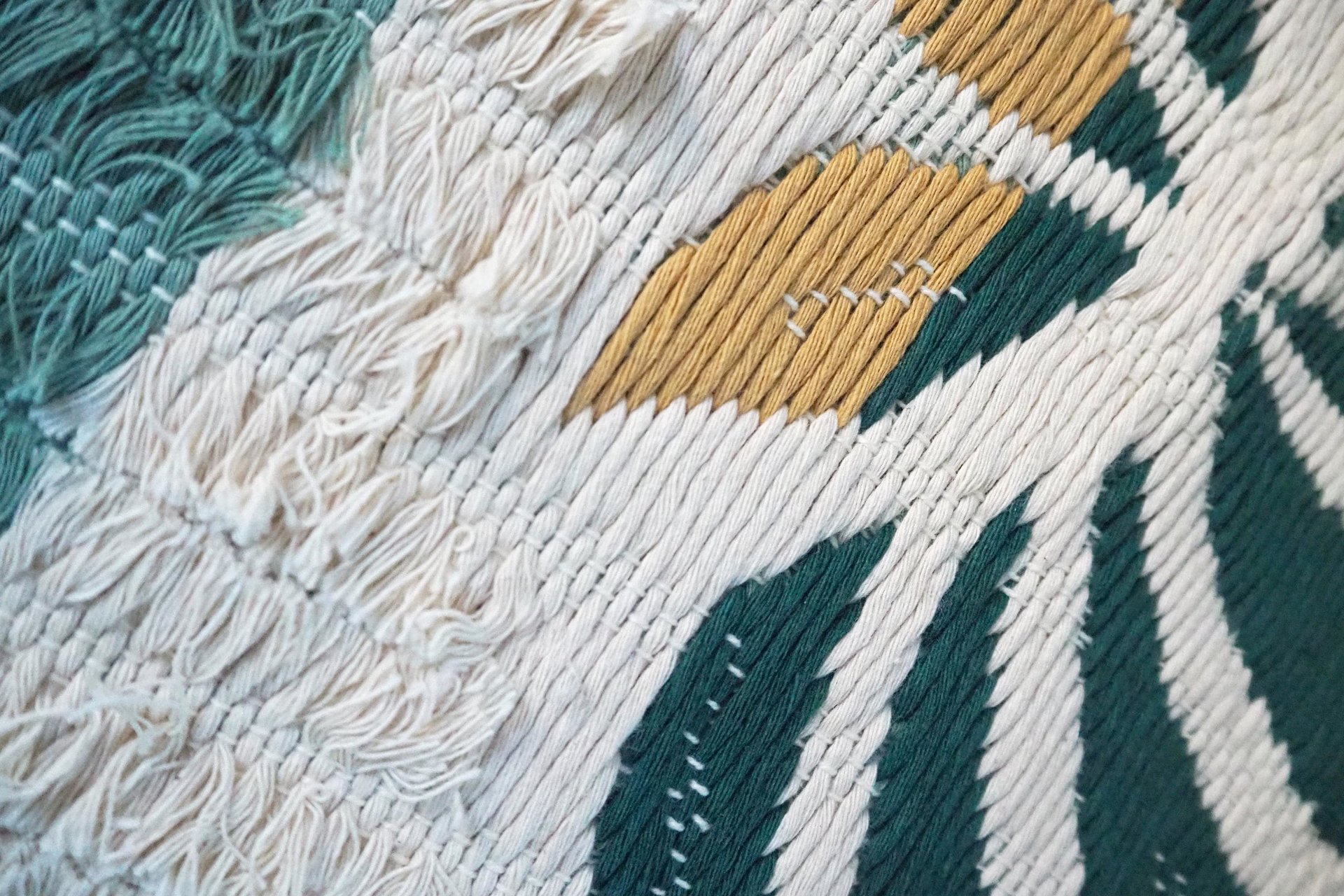 Vintage wall hanging | Floral wall tapestry | Scandinavian woven textile | Pastel wall tapestry | | Made in Finland