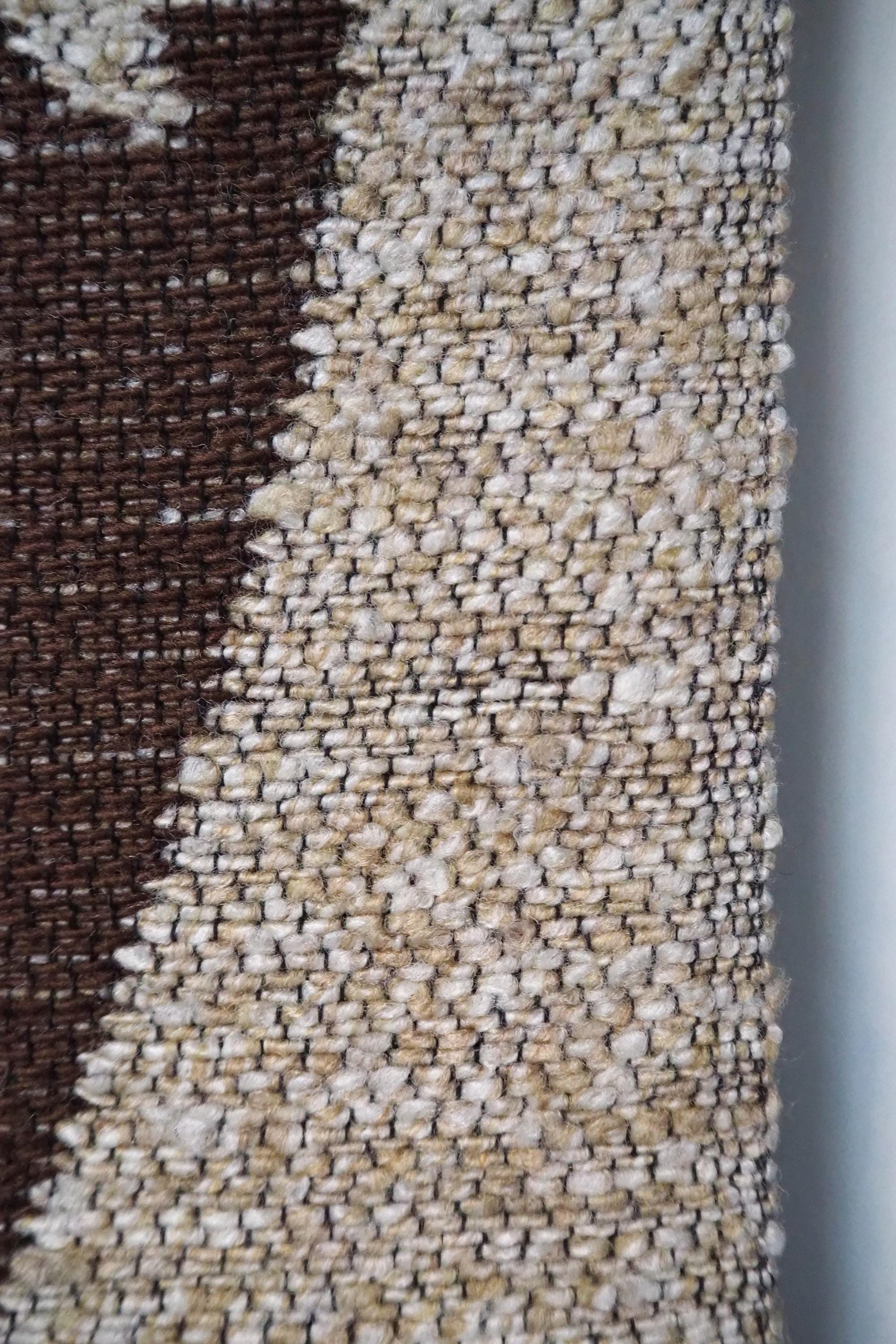 Vintage wall hanging | Lily of the Valley wall tapestry | Large wall hanging | Scandinavian woven textile | Brown wall hanging