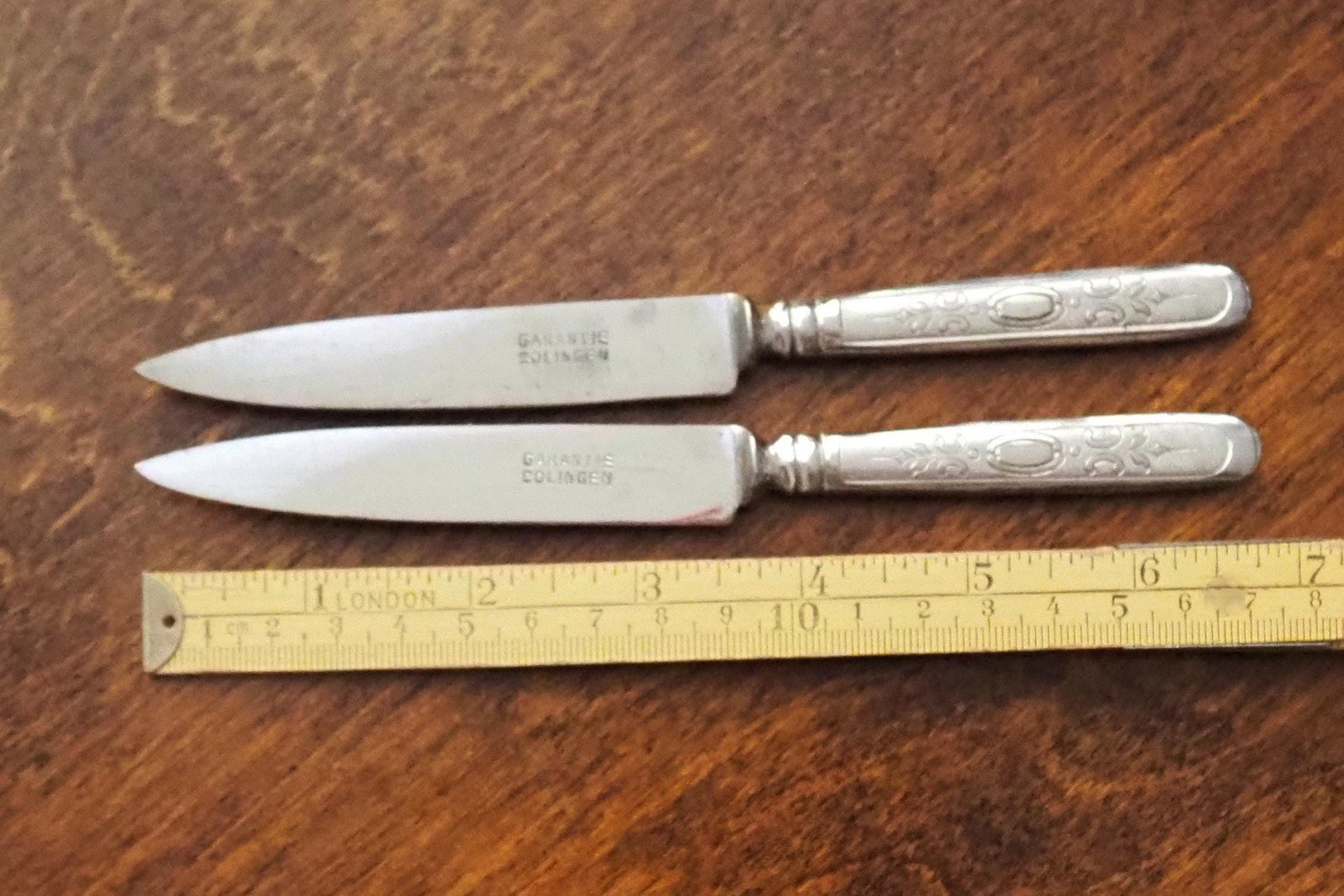 Set of six vintage fruit knives | Solingen fruit knives | Midcentury fruit knives | Vintage Solingen fruit knives | Made in Sweden