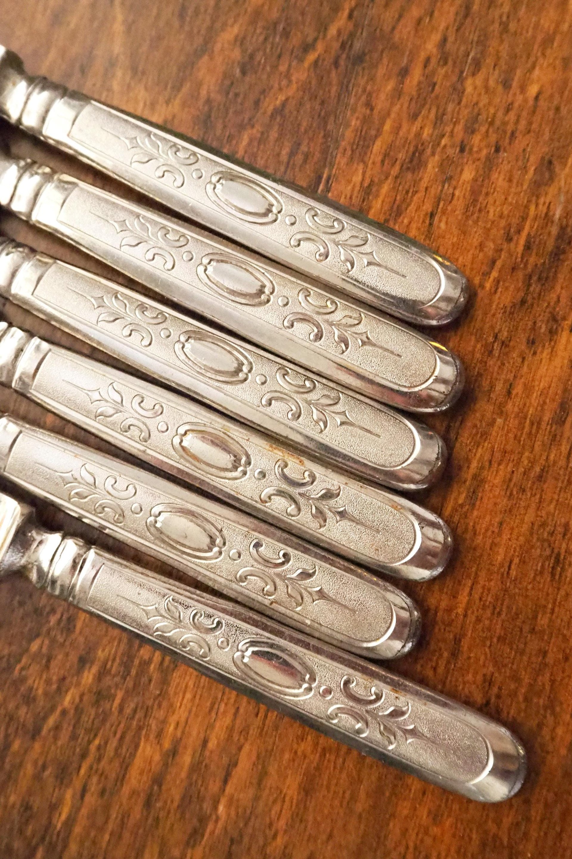 Set of six vintage fruit knives | Solingen fruit knives | Midcentury fruit knives | Vintage Solingen fruit knives | Made in Sweden