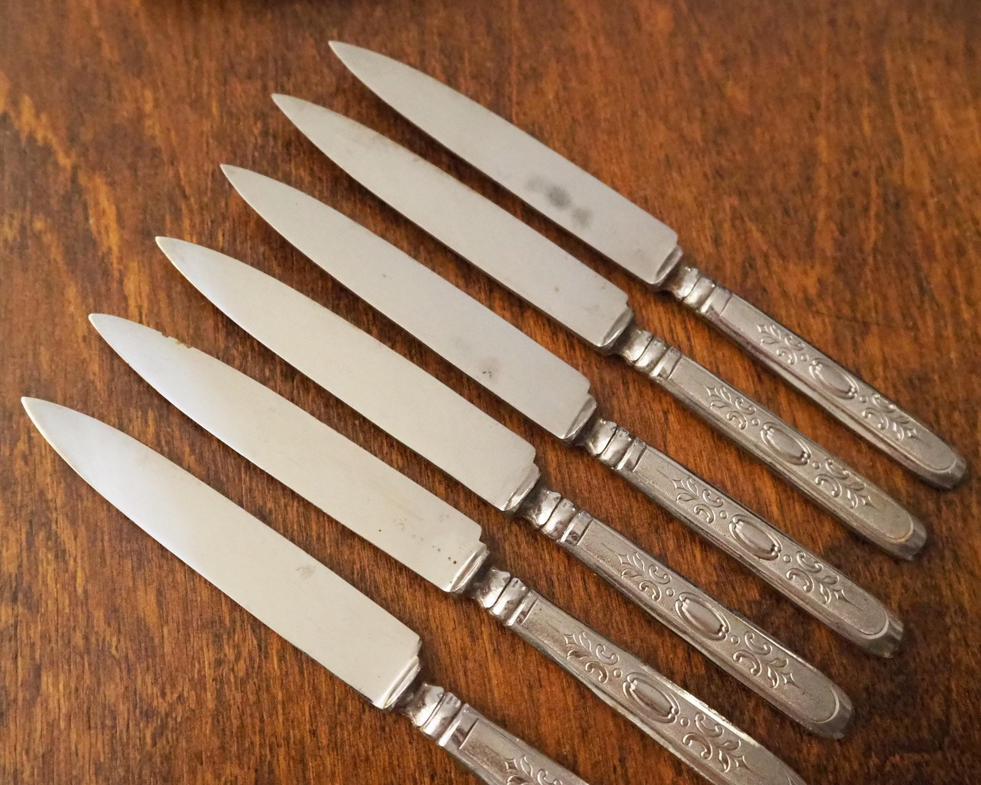 Set of six vintage fruit knives | Solingen fruit knives | Midcentury fruit knives | Vintage Solingen fruit knives | Made in Sweden