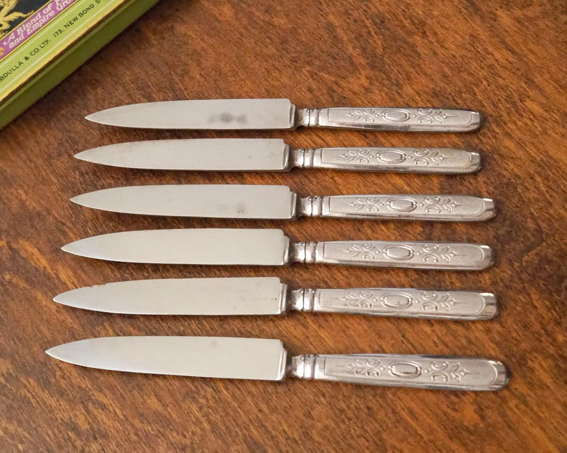 Set of six vintage fruit knives | Solingen fruit knives | Midcentury fruit knives | Vintage Solingen fruit knives | Made in Sweden