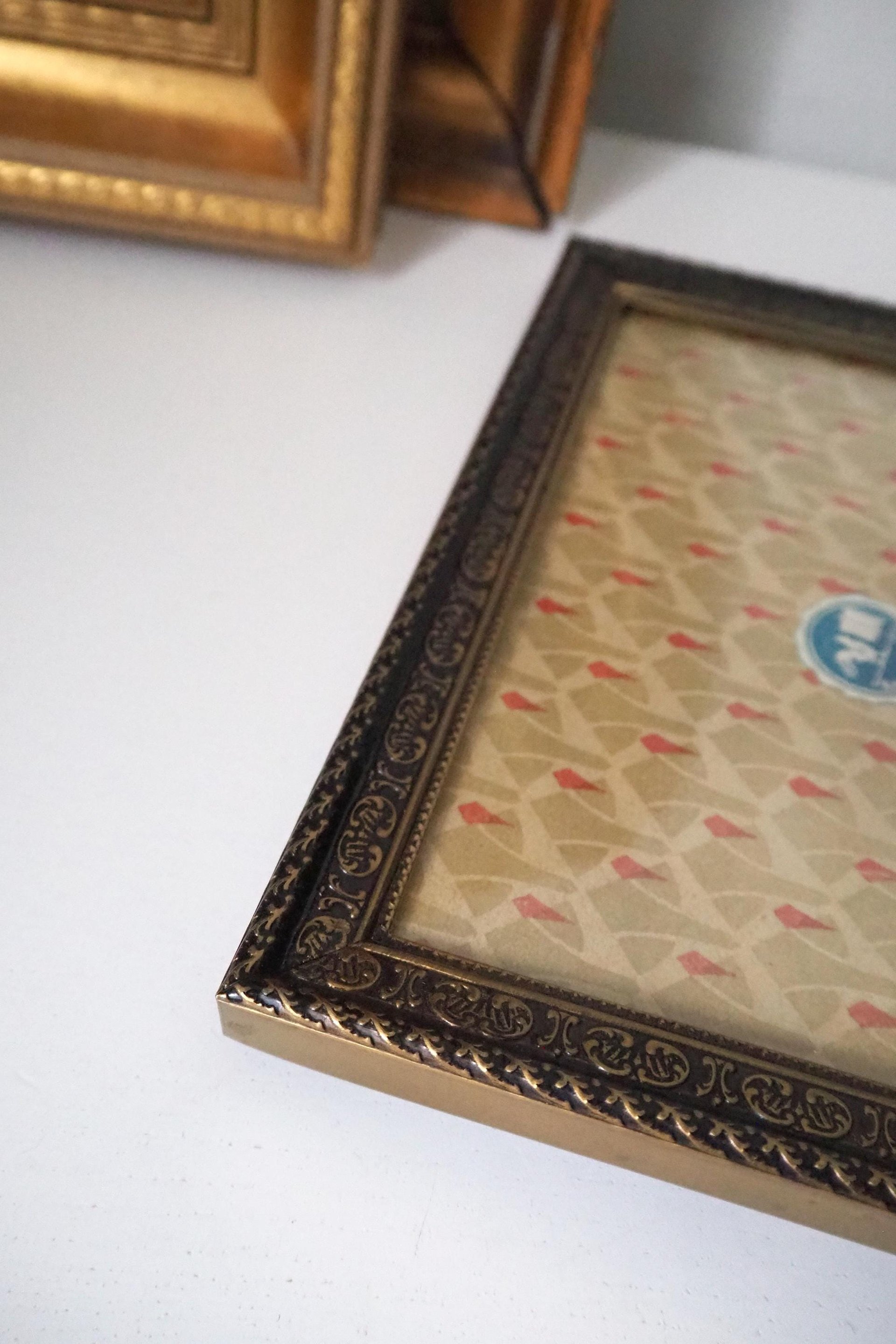 Vintage photo frame 18x24 cm | Vintage brass frame | Brass picture frame | Vintage picture frame | Finnish photo frame