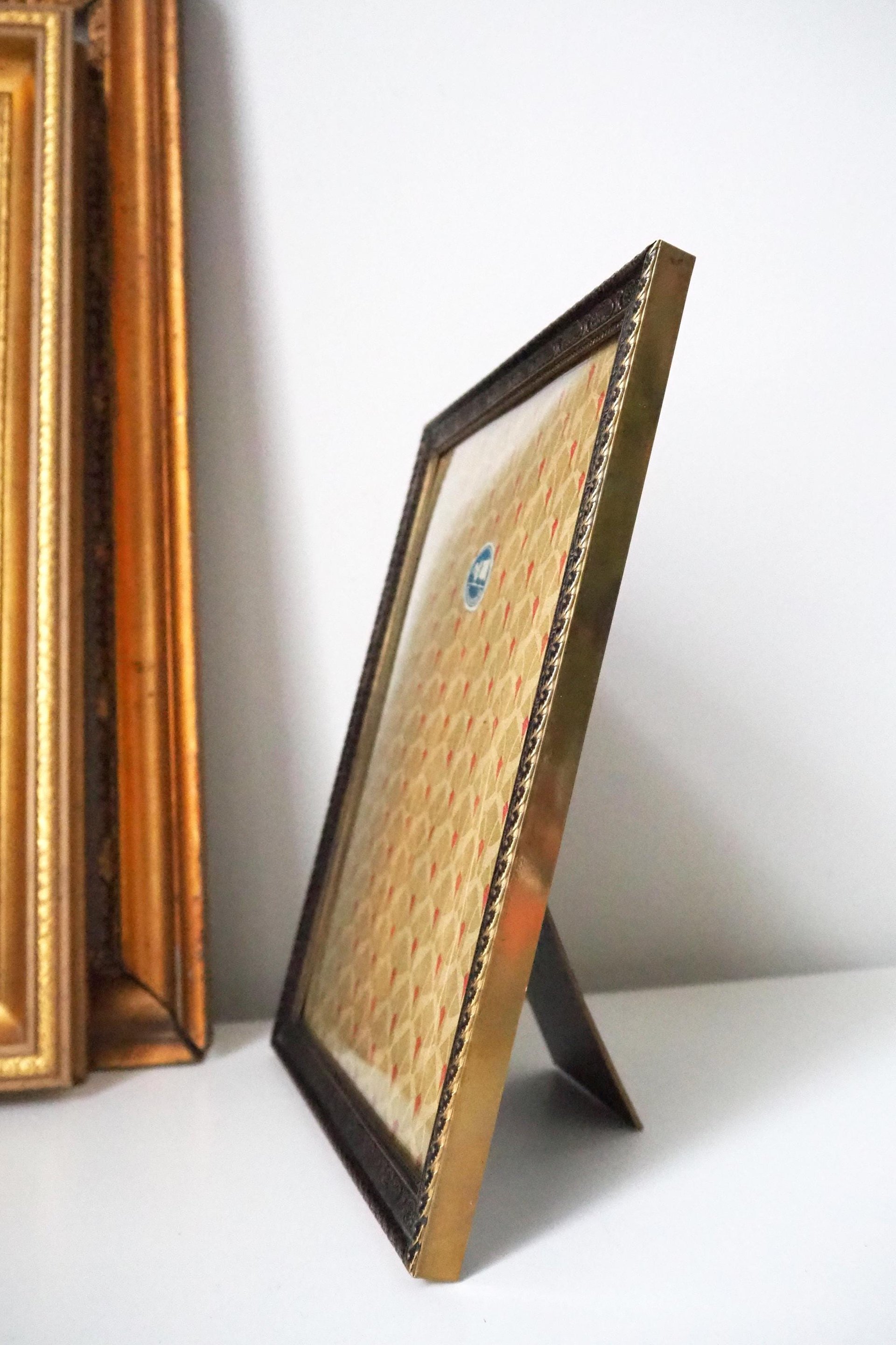 Vintage photo frame 18x24 cm | Vintage brass frame | Brass picture frame | Vintage picture frame | Finnish photo frame