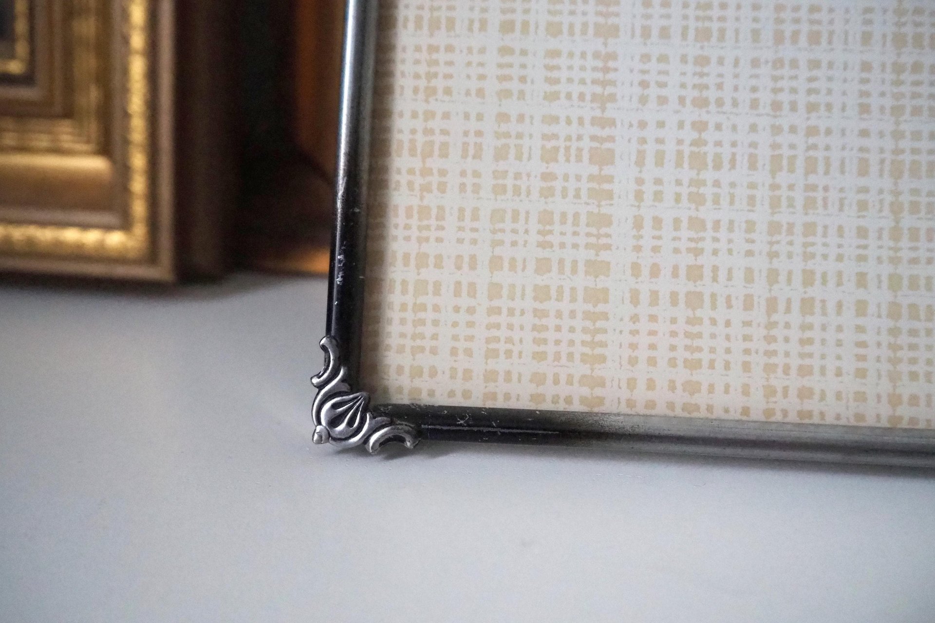 Vintage photo frame 18x24 cm | Vintage photo frame | Silver plated picture frame | Vintage silver picture frame