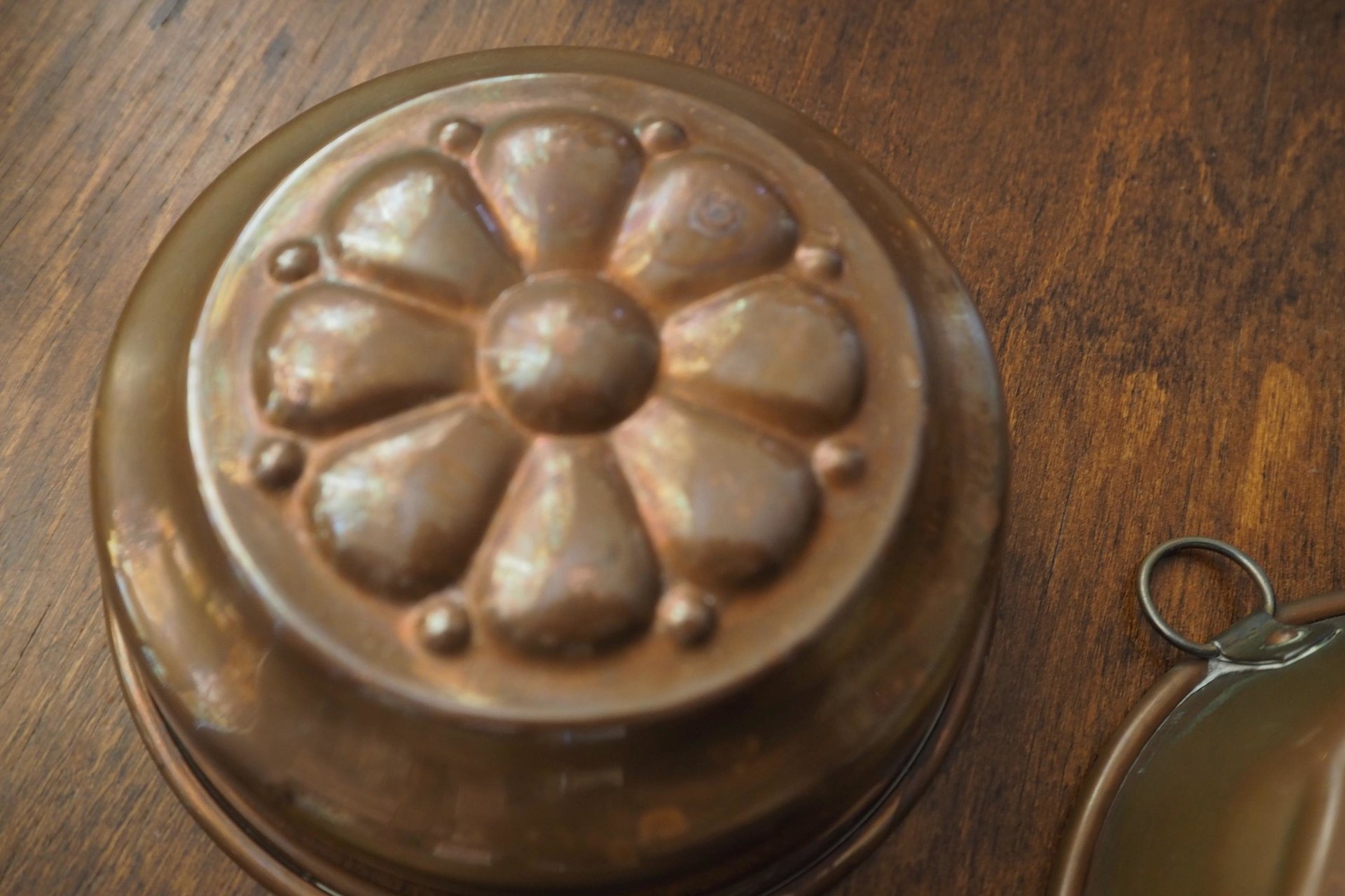 Set of three vintage copper baking molds | Vintage copper molds | Mismatched copper molds | Vintage baking molds | Vintage kitchen decor