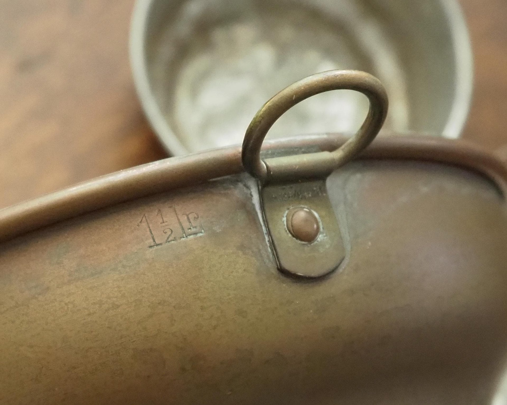 Set of three vintage copper baking molds | Vintage copper molds | Mismatched copper molds | Vintage baking molds | Vintage kitchen decor