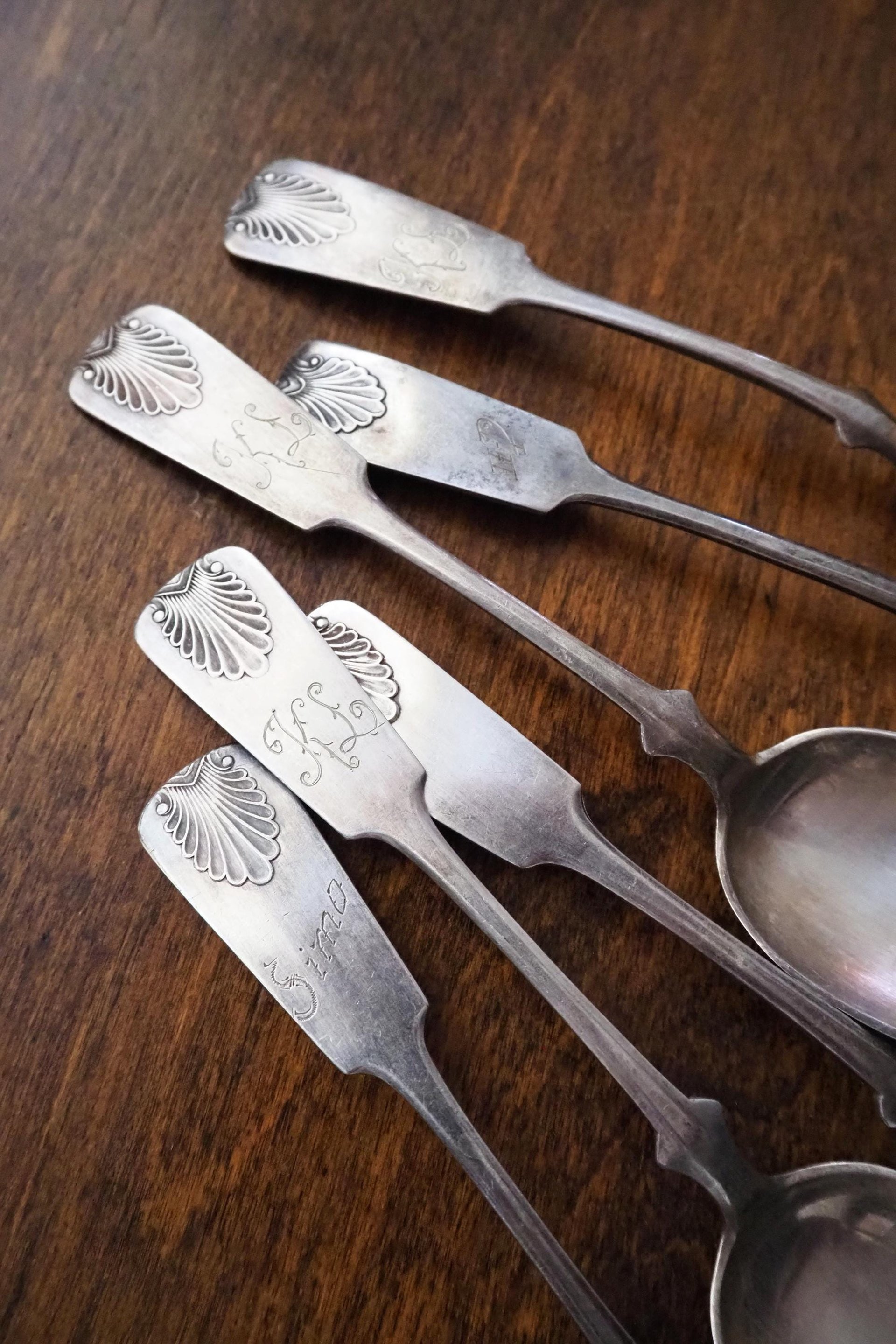Set of six vintage spoons | Vintage Musla spoons | Vintage alpacca silver spoons | Small vintage spoons