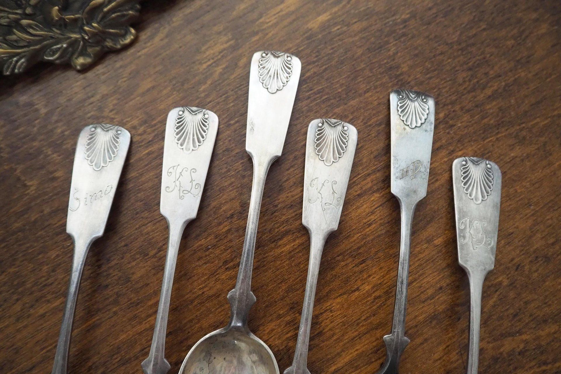 Set of six vintage spoons | Vintage Musla spoons | Vintage alpacca silver spoons | Small vintage spoons
