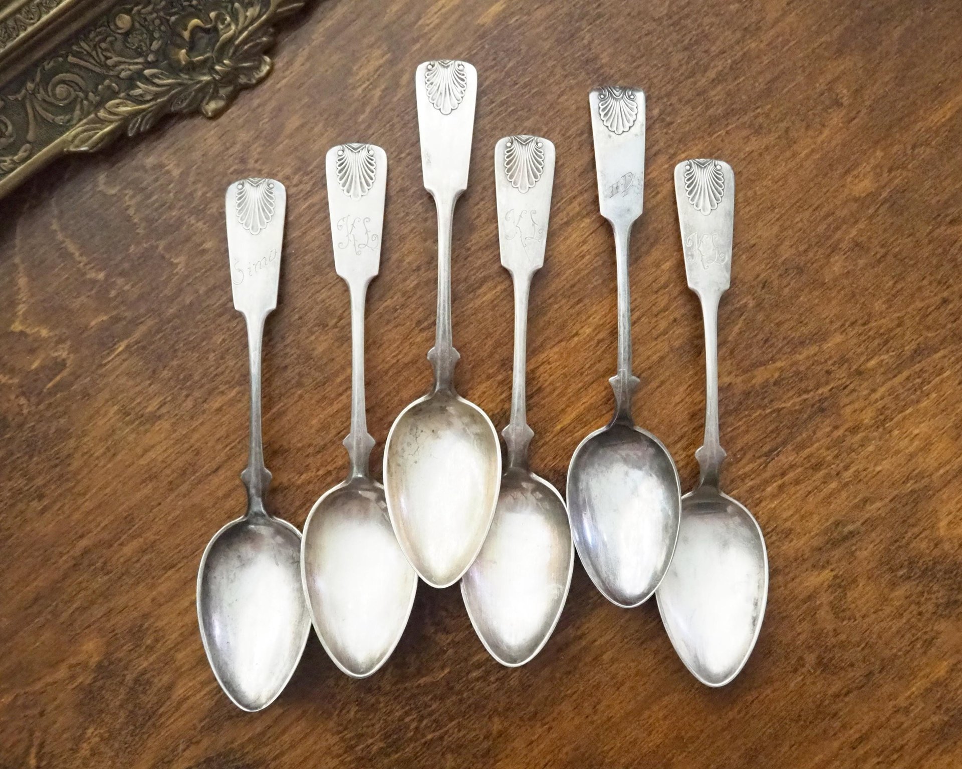 Set of six vintage spoons | Vintage Musla spoons | Vintage alpacca silver spoons | Small vintage spoons