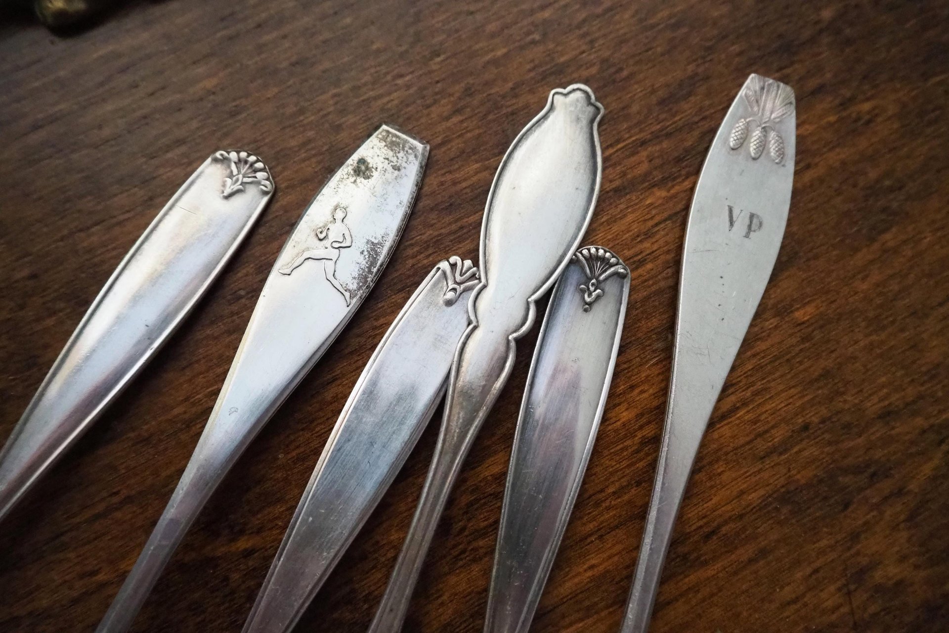 Set of six vintage spoons | Vintage spoons | Vintage alpacca silver spoons | Small vintage spoons