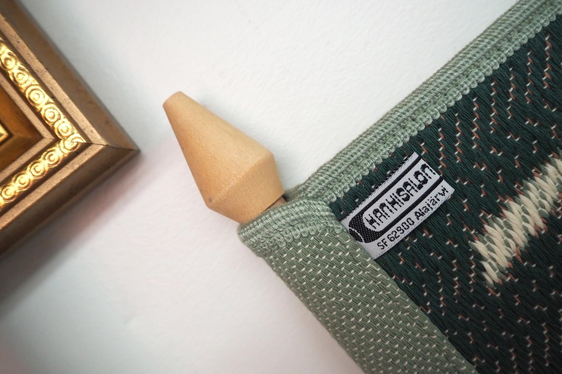 Vintage wall hanging | Long wall hanging | Nature wall hanging | Scandinavian woven textile | Made in Finland