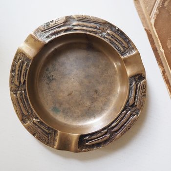 Vintage brass ashtray | Vintage ashtray | Brass ashtray