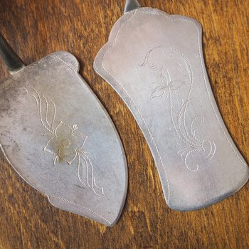 Vintage alpacca silver cake server | Vintage cake server | Alpacca silver cake server | Ornate cake server | Vintage pie server