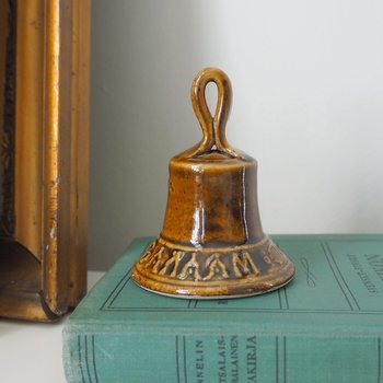 Vintage handbell | Ceramic hand bell | Ceramic table bell | Vintage table bell | Small vintage handbell