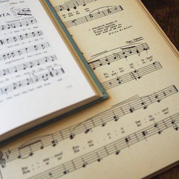 Vintage Finnish music books | Vintage music books | Vintage books from Finland | Vintage sheet music