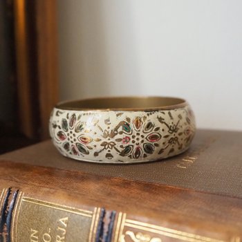 Vintage brass bangle | Vintage brass bracelet | Ornate brass bangle | Stacking bangle