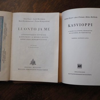 Vintage school books | Kasvioppi | Finnish nature books | Vintage botany school books | Vintage nature school books
