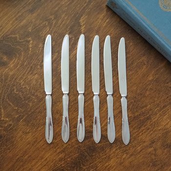 Set of six vintage knives | Nils Johan knives | Vintage stainless steel knives | Vintage knife set | Made in Sweden | Swedish knives