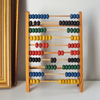 Vintage wooden abacus | Vintage children's abacus | Colorful abacus | Wooden primitive calculator | Wooden abacus | Vintage abacus