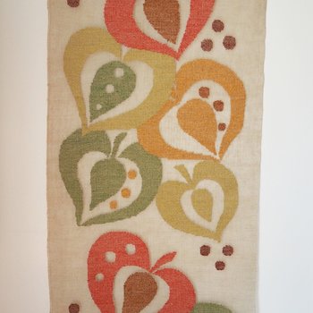Vintage wall hanging | Linen wall hanging | Window hanging | Transparent wall hanging | Vintage window hanging | Large wall hanging