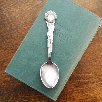 Vintage christening spoon | Vintage alpacca silver baby spoon | Christening spoon | Vintage baby spoon | Vintage Christening gifts