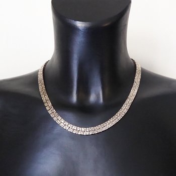 Vintage silver plated necklace | Silver tone necklace | Vintage silver tone necklace | Vintage necklace
