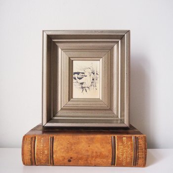 Vintage framed silver etching | Albert Edelfelt | Finnish art | Albert Edelfelt illustration | Etched silver art print | Made in Finland