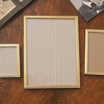 Set of three vintage photo frames | Vintage picture frames | Matching vintage frames | Vintage gold tone frame set | Vintage frame set
