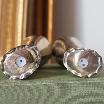 Vintage salt and pepper shakers | Swan salt and pepper shakers | Silver plated salt and pepper shakers | Salt and pepper shaker set