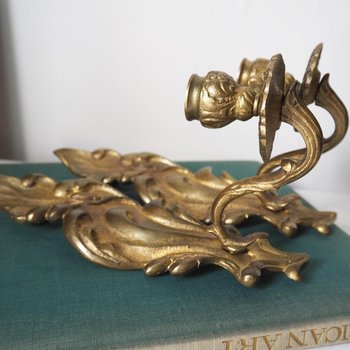 Pair of vintage candle sconces | Vintage wall sconces | Vintage candle sconces | Wall candle sconce pair