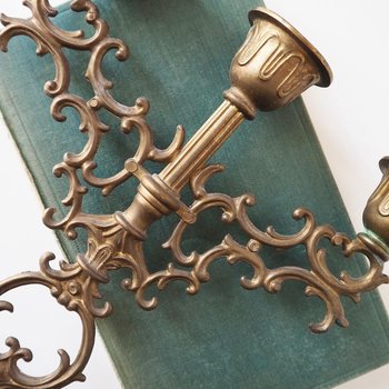 Vintage three arm candelabra | Ornate candelabra | Three arm candlestick holder | Vintage candelabrum | Small candelabrum