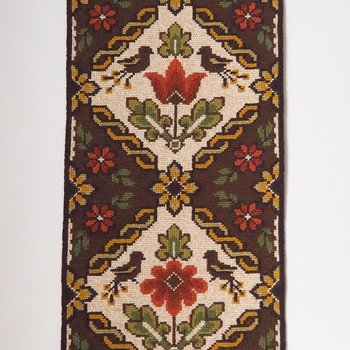 Vintage wall hanging | Scandinavian wall hanging | Traditional wall tapestry | Birds and flowers wall hanging | Swedish tapestry