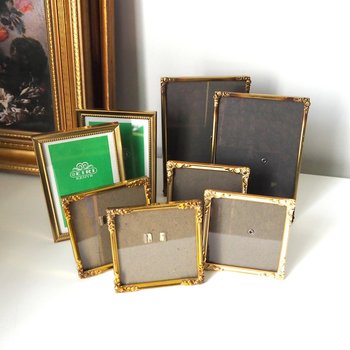 Vintage brass photo frame sets | Set of two vintage brass photo frames | Matching vintage frames | Brass picture frames | Vintage frames