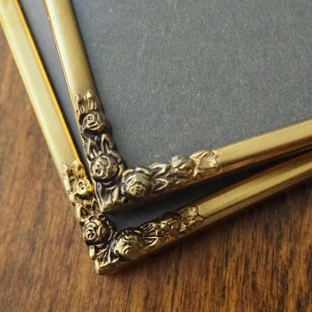 Set of two vintage photo frames | Vintage brass frames | Matching vintage frames | Vintage brass frame set | Vintage Jyden frames