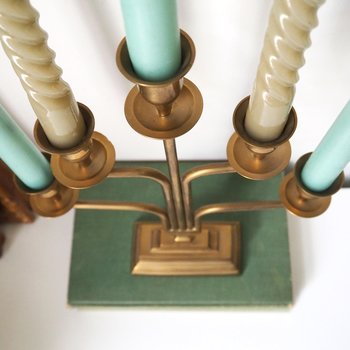 Vintage five arm candelabra | Brass candelabra | Five arm candlestick holder | Vintage candelabrum | Brass candelabrum