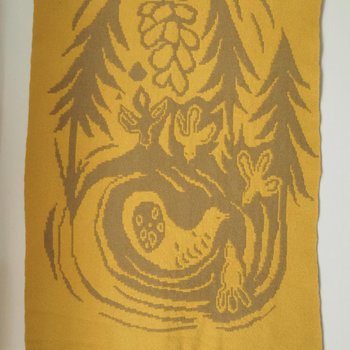 Vintage wall hanging | Handmade wall tapestry | Scandinavian wall hanging | Vintage bird wall tapestry | Reversible wall tapestry