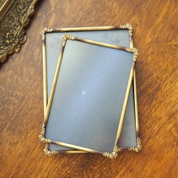 Set of two vintage photo frames | Vintage brass frames | Set of two matching vintage frames | Vintage brass frame set | Vintage frames
