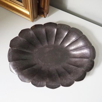 Vintage silver plated bowl | Silver plated fruit bowl | Vintage serving bowl | Scalloped silver plated bowl | Vintage fruit bowl