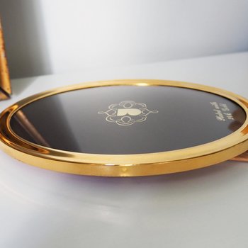 Vintage gold plated photo frame | Oval gold plated photo frame | Danish picture frame | Vintage Jyden picture frame | Oval photo frame