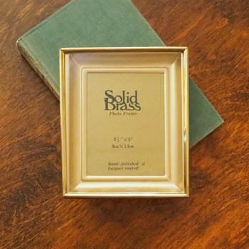 Vintage brass photo frame | Shadowbox picture frame | Brass photo frame 9x13 cm | Vintage brass picture frame | Solid brass frame