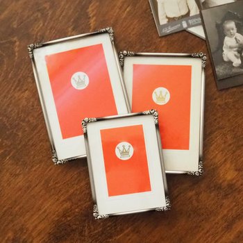 Set of three vintage photo frames | Vintage silver plated photo frames | Silver plated vintage frames | Silver plated picture frames
