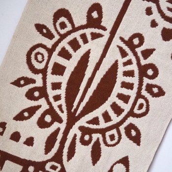Vintage wall hanging | Long white and brown wall hanging | Scandinavian wall hanging | Vintage wall tapestry | Handmade wall tapestry