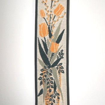Vintage wall hanging | Long wall hanging | Nature wall hanging | Scandinavian woven textile | Made in Finland